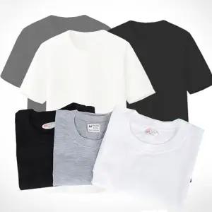 목 늘어짐 없는 반팔티 무지티 라운드 면티 단체 티 반팔티 무지티