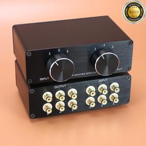 스테레오 오디오 소스 신호 스위치 선택기 무손실 분배기 RCA 3-to-3 4-to-1 CD 디코더 전력 증폭기 액티브