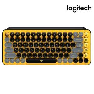 로지텍 코리아 POP KEYS 무선 블루투스 기계식 키보드 이모지 키 수신기 포함 한글 자판