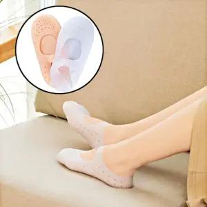 [이지커머스]남여공용 신축성 좋은 각질 케어 보습 실리콘 양말 각질제거 발밀이 각질제거기 발각질제거 풋
