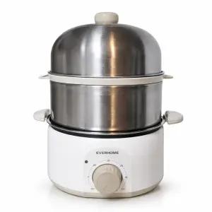 에버홈 계란찜기 오연수 올스텐2단찜기 콩나물밥 야채찜 EV-EC7000 디지털 홈쇼핑