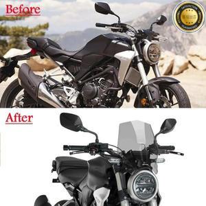 혼다 CB125R CB300R NEO 스포츠 카페 2018-2023 2021 브래킷 오토바이 부품이있는 윈드 스크린 실드 디플렉