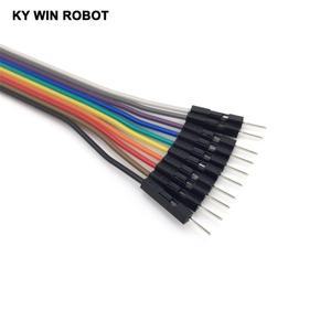 라인 수-수 컬러 브레드보드 케이블 점프 와이어 점퍼  아두이노호환용  10cm  2.54mm  1p-1p 핀  10 개