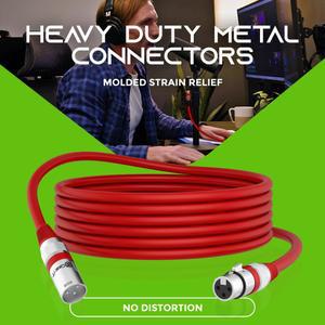 XLR 케이블 밸런스드 오디오 연장 3PIN 액세서리 마이크 스피커 믹서 라인