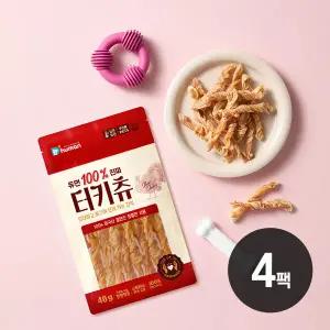 [듀먼] 100% 진짜 터키츄 40g 4팩 / 강아지간식