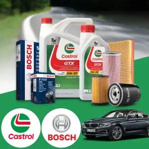 BMW F34 3GT (13~20) 328i (N20) 가솔린 캐스트롤 GTX SP C2/C3 5W30 합성엔진오일 필터세트 오일교환 패키