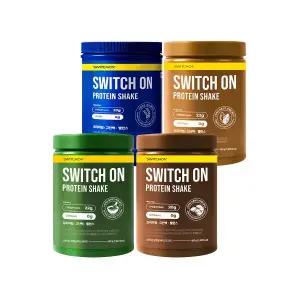 매장정품 SWITCH ON 단백질 쉐이크 대용량 400g (곡물맛,초코맛,말차맛,아몬드맛)