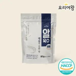 요리여왕 알육수 해물 1팩 코인 동전육수