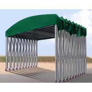자바라 차고지 3x4x2 녹색 야외 방수 길이 그늘막 접이식 미터 슬라이딩 그린 5m