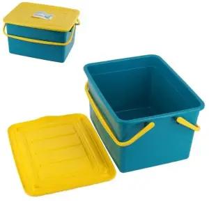 손잡이+뚜껑 다용도 바구니-대 소풍 나들이 물건정리 수납바구니