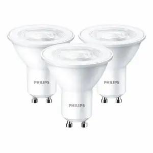 필립스 에센셜 GU10 LED전구 4.5W 865 주광색, 3개