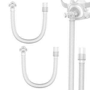 에어핏 F40용 교체 엘보우 튜브 F40 마스크용 IBEET 2팩 쇼트 어셈블리 CPAP 악세사리 - 빠른 릴리스 집게 트리플 스위블로 최대의 편의성과 유연성 제공