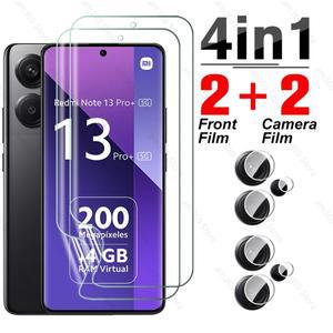 Xiaomi Redmi Note 13 Pro  5G 카메라 유리 용 4in1 하이드로 겔 필름 Plus 4G 화면 보호기