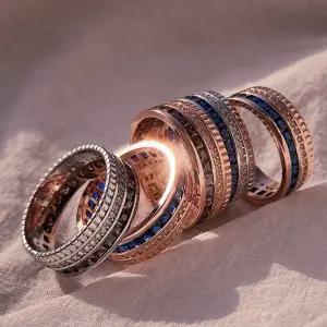 925실버 전체순은 볼드 콰트로 밴드 실버 링 데일리 반지