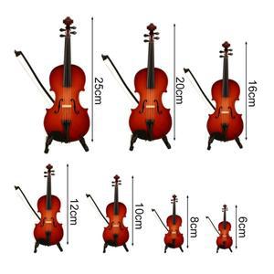 소리가 나는 미니 바이올린 키 체인, 장난감 세트, 가장  모델, 울고 있는 이야기 텔러, 휴대용 미니어처 V