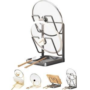 냄비 뚜껑 보관대 미끄럼 방지  팬 정리대 도마 주걱 홀더 조리대 스토브 주방용품