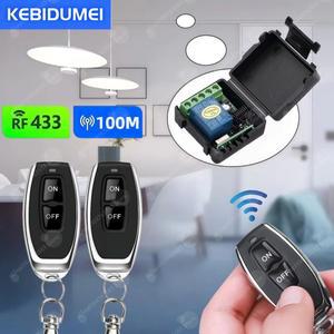 호환 범용 433Mhz DC 12V 10A 릴레이 무선 리모컨 스위치 RF ON OFF 송신기 (온수기, 펌프, 조명, 램프 DIY