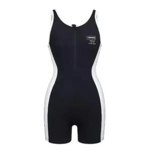 레노마수영복 HC04 *수경+수모+브라컵+폴리백증정*여성슬림라인지퍼U백2.5부수영복 /