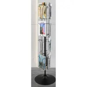 회전형 엽서 거치대 브로셔 전시대 철제 전시장 안내판