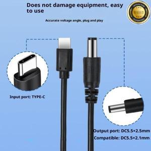 USB-C to DC 부스트 컨버터 케이블 라우터 TV 박스 등을 위한 5V 12V 고속 충전 어댑터