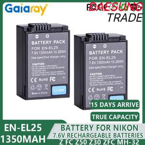 EN-EL25 1350mAH Nikon Z50 ZFC 미러리스 디지털 카메라용 충전식 리튬 이온 배터리