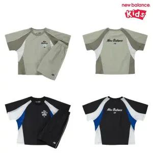 [롯데백화점]뉴발란스 NBSC_메쉬 콤보 우븐 반팔 셋업 (NK9YG2772U)