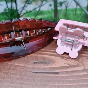 4PCS 대형 헤어 턱 클립 특수 액세서리 스틸 토션 스프링 머리핀