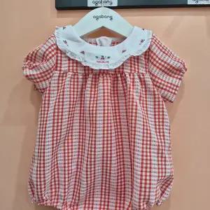 [아가방]샤샤체크반팔바디수트 01T327958_CJ