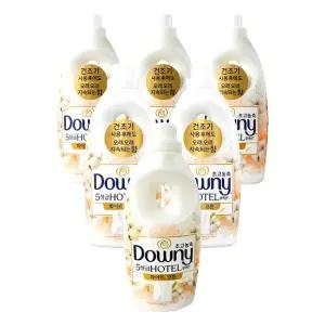 다우니 초고농축 섬유유연제 호텔 컬렉션 화이트 코튼1L, 본품, 6개
