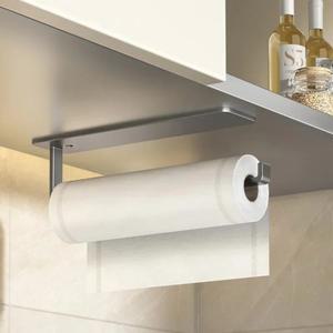 펀칭이없는 주방 티슈 홀더 강력하고 Traceless 집착 필름 천 보관함 캐비닛 롤 종이