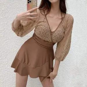 코코비치 긴팔 수영복 원피스 여성 수영장 여름 쓰리피스수영복