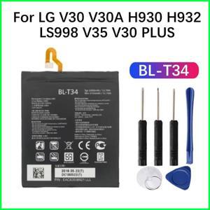 LG V30 V30A H930 H932 LS998 V35 V30 PLUS 전화 교체용 새 3300mAh BL-T34 배터리 추적 번호가 있는 고품