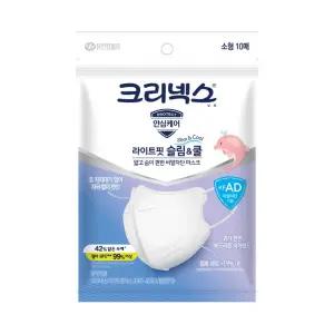 크리넥스 KF-AD 마스크 비말차단 슬림쿨 새부리형 소형 10p 5개