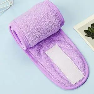 [에스에스62]극세사 세수머리띠 퍼플