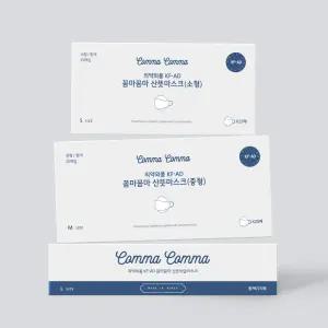 꼼마꼼마 비말차단 마스크 KF-AD 데일리 대중소 흰색 25매