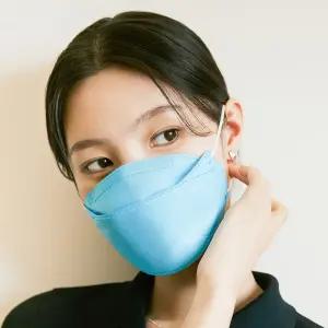 꼼마꼼마 KF94 마스크 보건용 컬러 파란색 3매 5set