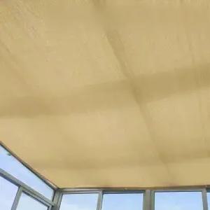 베이지 대형 차양 그늘막 농업용 햇빛 차광막 차단