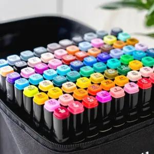 전용가방케이스 트윈마카펜 양쪽굵기마카펜 스케치북색칠펜 48색