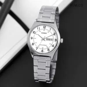 MTP-V006D-7B2 카시오 클래식 데이데이트 남성 메탈 시계 c150