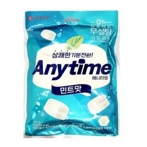 롯데 애니타임 92gX3 민트맛 시원한 청량감 기분전환/캔디/사무실/간식/자일리톨/탕비실/사탕/어르신/무설