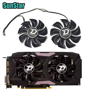 GA91B2U 87MM 4PIN DC 12V 0.4A 비디오 카드 냉각 팬 Datnd RX470 그래픽