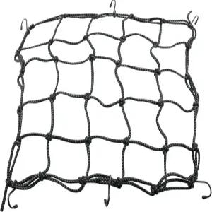DGZI 반사 스트레치 나일론 카고 네트 15x15인치 오토바이 적재 자전거 수하물 커버 바구니 헬멧 블랙 을