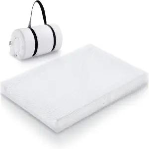 여행용 Ustenroya 팩 앤 플레이 매트리스 38x26인치 휴대용 크립 토들 베이비용 메모리 및 고밀도 폼 양면