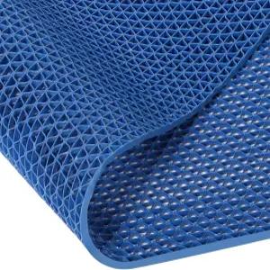 KUJIBGY 4x10피트 미끄럼 방지 배수 바닥 매트 데크용 PVC 풀 메쉬 중공 욕실 차고 지하 뒷마당 상업용