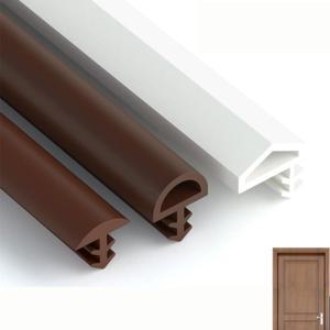 5M 단단한 나무 문 갭 씰링 스트립 실내 도어 카드 슬롯 가장자리 침실 방음 및 충돌 방지