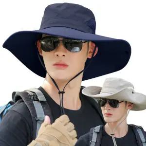 사파리 베이직 메쉬 등산 모자 네이비 정글 빅사이즈