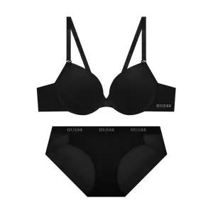 매장정품 게스 GUESS UNDERWEAR 아스킨 에센셜 와이어 브라 팬티 세트 - 블랙 OFWRP391BK 1255866