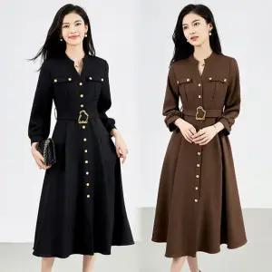 [루미루나]페미닌꽃버클원피스+벨트(색상선택)