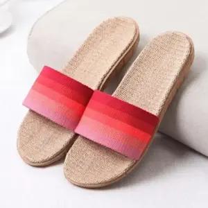 [오노마] ONM 여성 여름 시원한 그라데이션 왕골 라탄 슬리퍼 실내