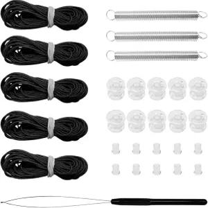 RV 블라인드 수리 키트 주간/야간 그늘을 위한 주름형 그늘막 고정 코드 나사산 도구 캠핑카 트레일러